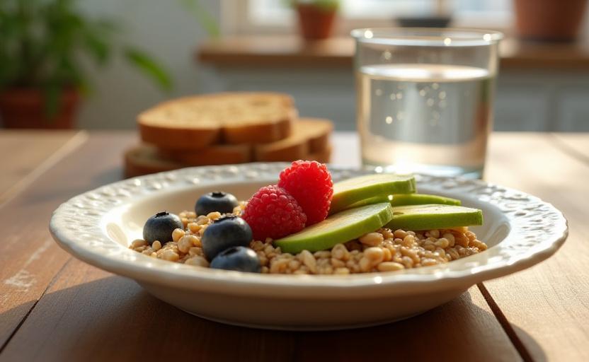 Zbilansowane śniadanie stabilizujące poziom cukru